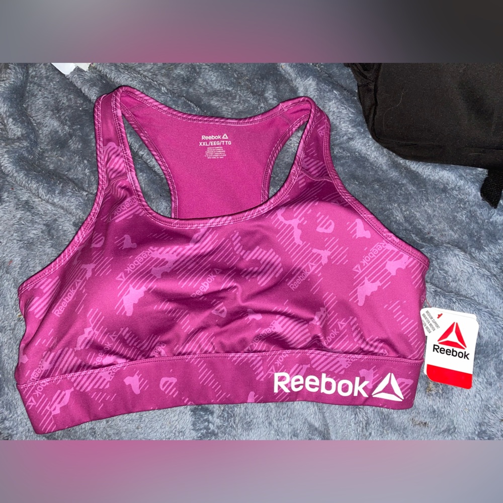 XXL Purple Reebok Sports Bra